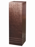 Pedestal (metallic) Pedestal wood matt coffee