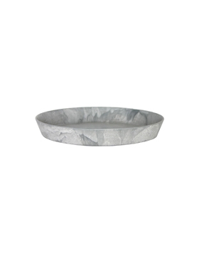 Artstone Saucer Round Grey