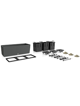 Lechuza Balconera Trio Cottage 30 All Inclusive Set Graniet