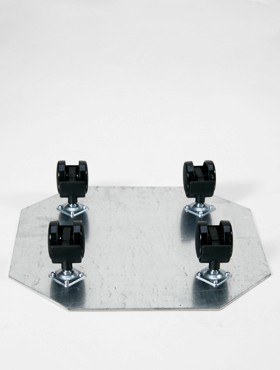 Wielplateaus Zwenkwiel 4 x 35 mm (max. 150 kg. draagvermogen)