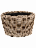 Drypot Rattan Round grey