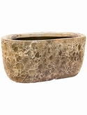 Lava Oval relic beige (glazed inside)