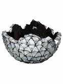 Shell Bowl Mother of pearl silver-blue
